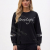 Женская кофта Gertie 6796 с принтом MoonLight, чёрная Женская кофта Gertie 6796 с принтом MoonLight, чёрная